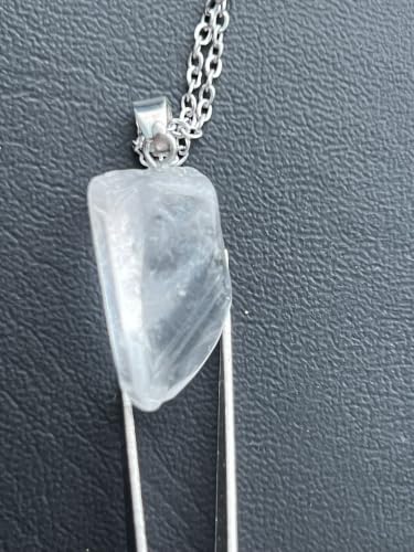 Natural Clear Quartz Pendant Necklace - Image 4