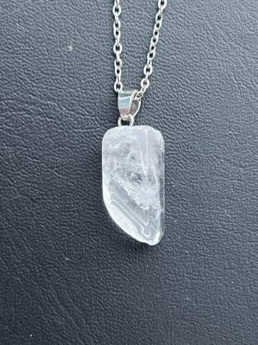 Natural Clear Quartz Pendant Necklace - Image 6