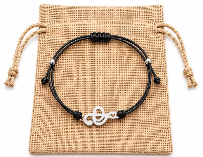 Make a Wish Adjustable Bracelet (Black)